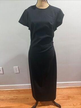 Boden Classic Black Crewneck Midi Dress 12